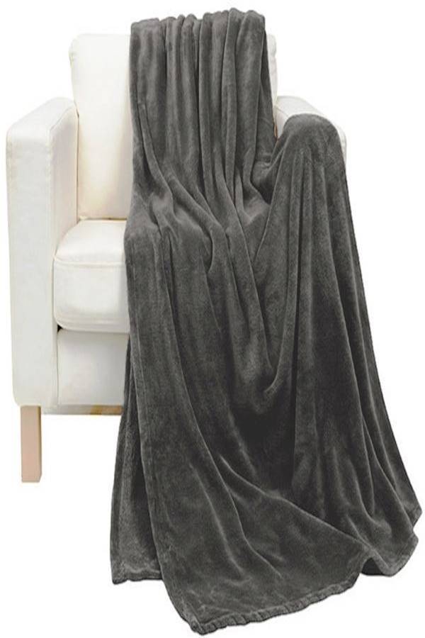 Soft Flannel Fleece Blanket flannel Olive 210 x 200cm  - Image 2
