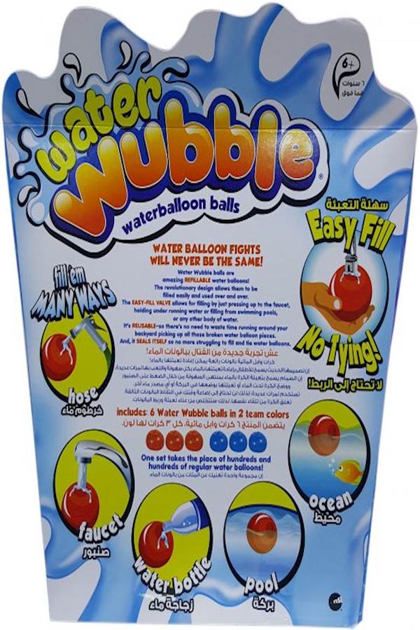 Toy Triangle 6-Piece Water Wubble Nozzle Balloons Set - Image 2