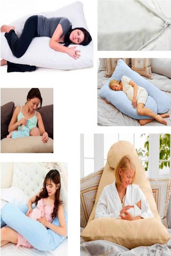 وسادة مريحة للحوامل والأمهات بشكل حرف U حديثة فاخرة من إم كومفرت - Image 3