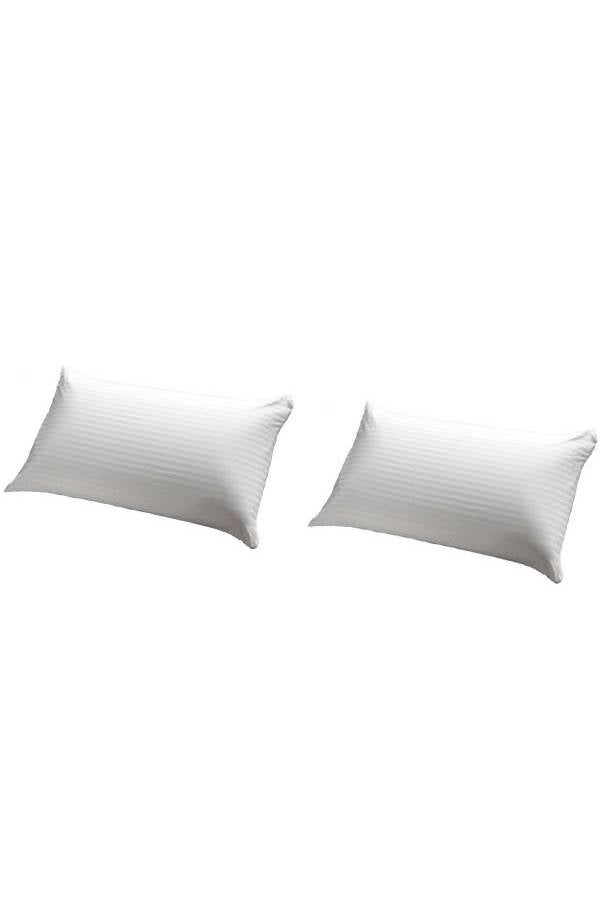 Soft Stripe Hotel Pillow 1.2 Kg Size 50 X 75 Cm P5 2 Pieces