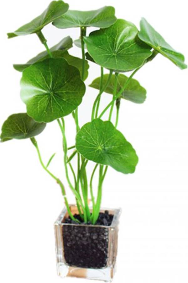 Artificial Plants Plastic Fake Topiary Selected Combination With Pot For Home Decor Gray