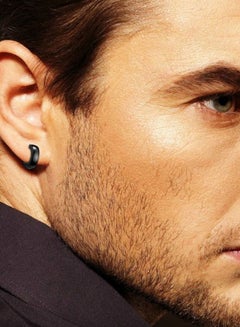 PEORA Stainless Steel Huggie Hoop Earrings  - Image 2