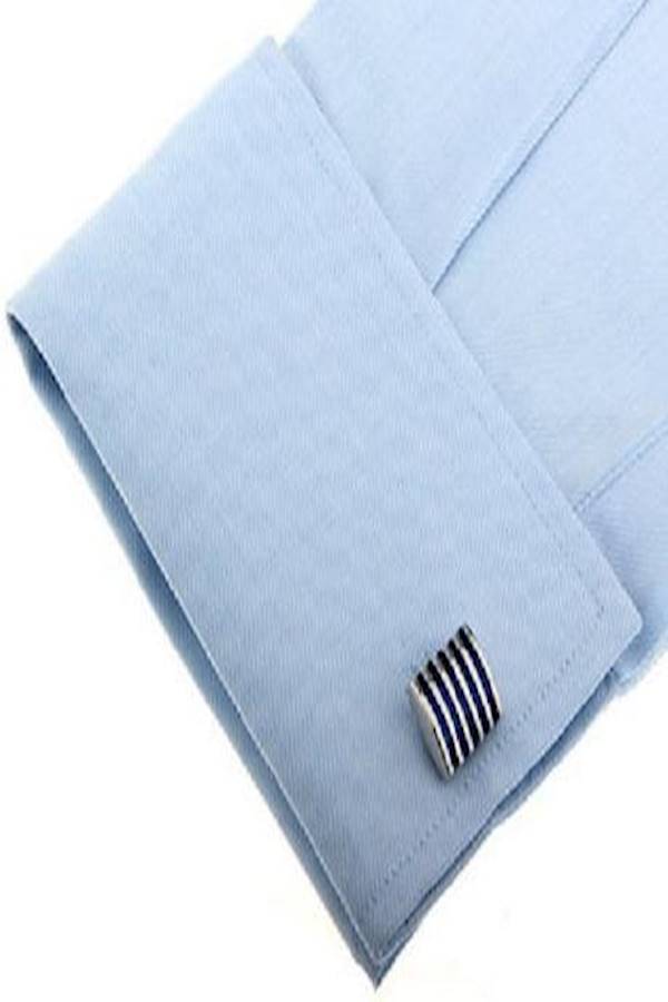 Generic - Striped Design Cufflinks - Image 1