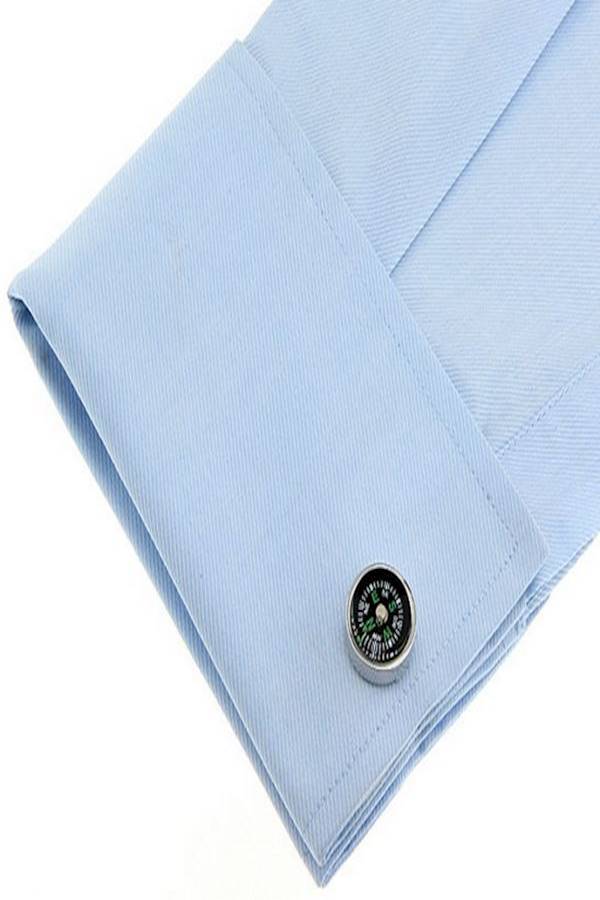 Generic - Compass Design Metal Cufflinks - Image 1