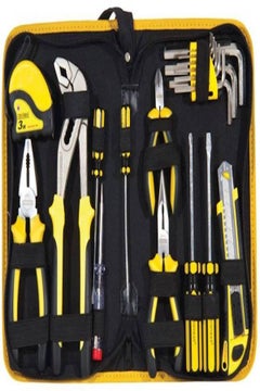 Crownman 20-Piece Basic Hand Tool Set Black/Yellow  - Image 1