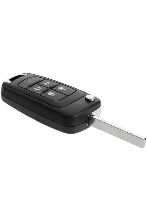 Generic Black 5 Butons Chevrolet Car Key Cover Key Chain  - Image 2