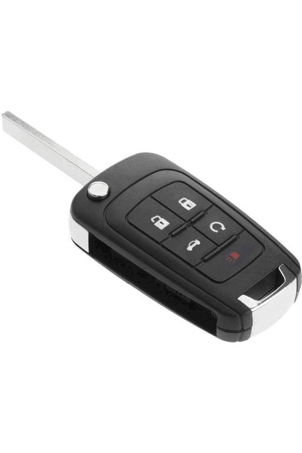 Generic Black 5 Butons Chevrolet Car Key Cover Key Chain  - Image 4