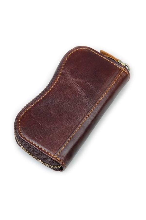 Retro Genuine Leather Handmade Key Chain - Image 2