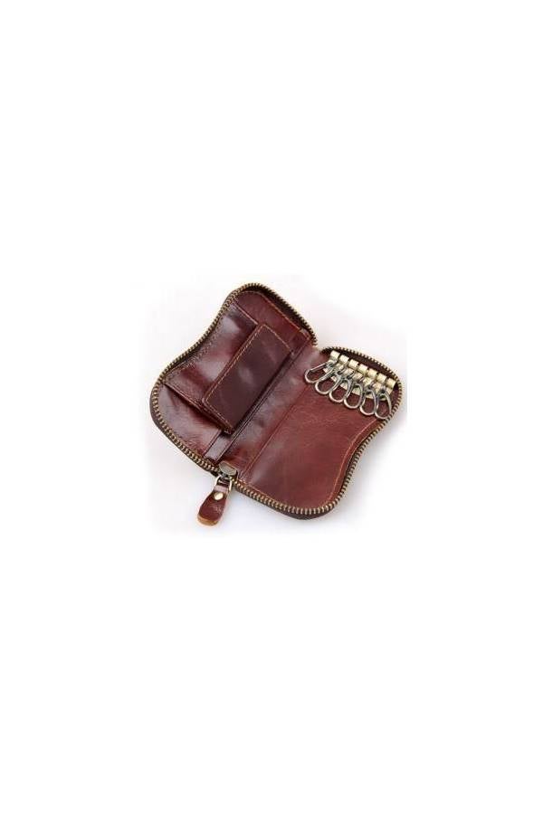 Retro Genuine Leather Handmade Key Chain - Image 5