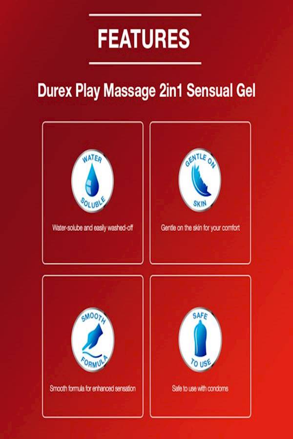 Durex Play 2-In-1 Sensual Massage Intimate Lube  - Image 3