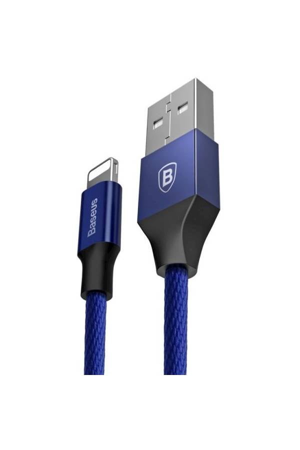 Baseus USB to Lightning Charging Cable Yiven Nylon Braided High-Density Quick Charge Compatible for iPhone 13 12 11 Pro Max Mini XS X 8 7 6 5 SE iPad (1.2Meter) - Image 2