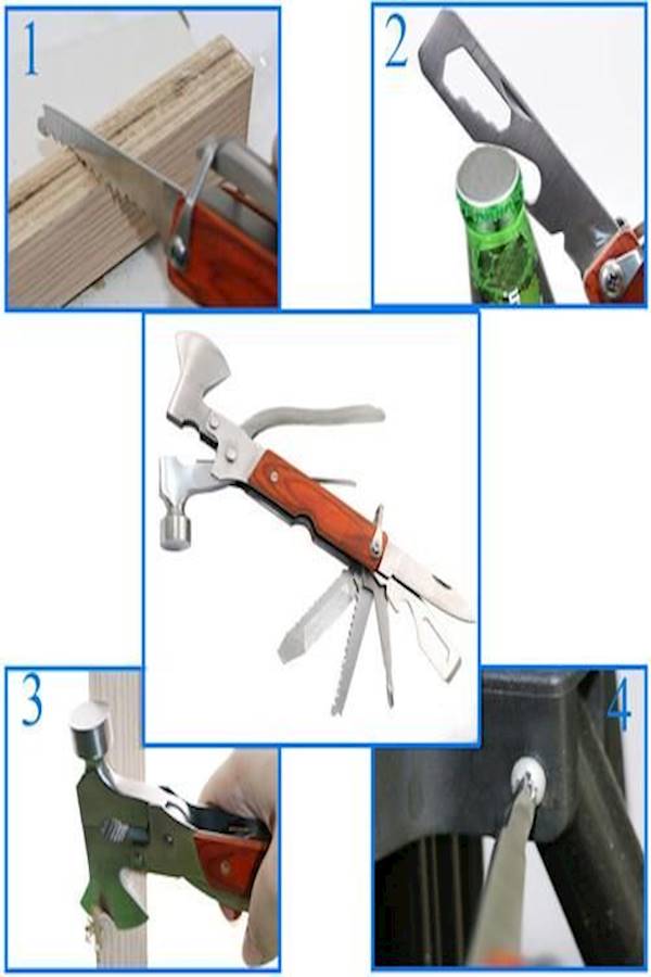 Generic - Multi-Function Knife Tool Orange 422grams - Image 1