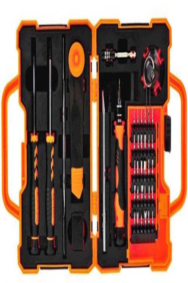 طقم أدوات تصليح من 45 قطعة أسود/برتقالي/فضي - Image 2