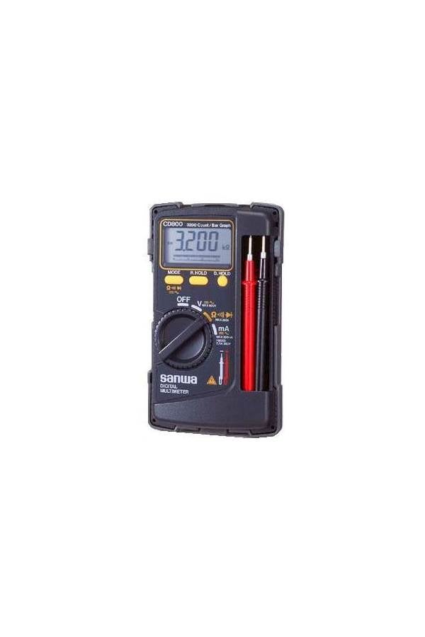 SANWA Digital Multimeter Black/Yellow/Red - Image 2