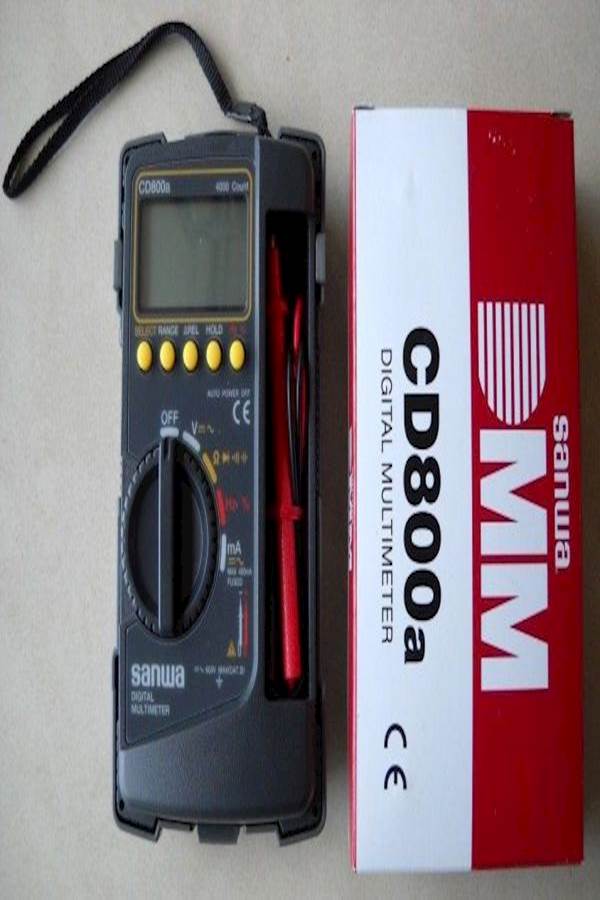 SANWA Digital Multimeter Black/Yellow/Red - Image 3