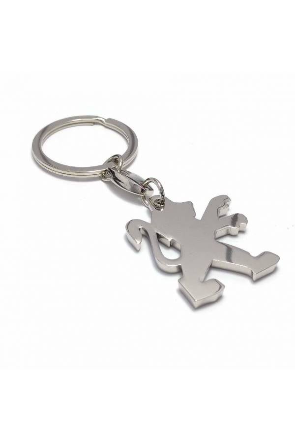 سلسلة مفاتيح لامعة للسيارة بشعار بيجو - Image 2