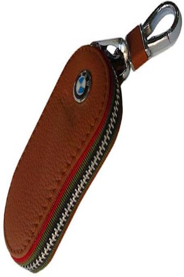 سلسلة مفاتيح بتصميم حافظة من الجلد تحمل شعار سيارة BMW - Image 2