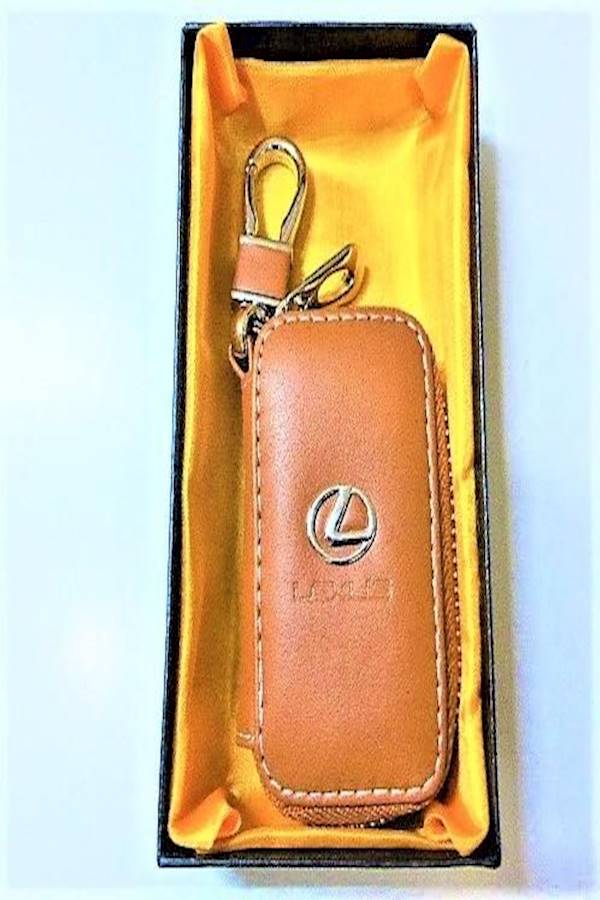 Lexus Leather Keychain Ring Cum Key Case Holder - Image 2