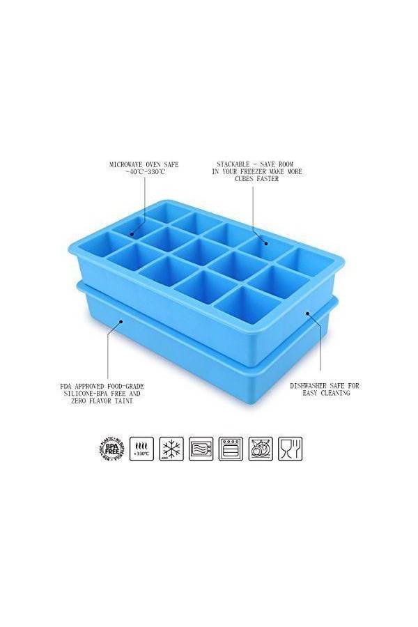 15 Grids Ice Cube Tray Food Grade Silicon Ice Box for Oven Fridge - Image 4