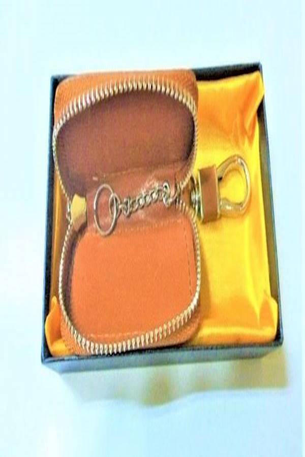 Lexus Leather Keychain Ring Cum Key Case Holder - Image 3