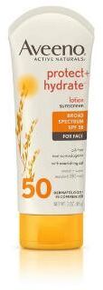 Aveeno Active Naturals Protect + Hydrate Lotion Sunscreen SPF 50 3 oz - Image 1