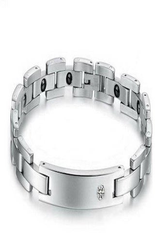 Men's Stainless Steel Magnetic Bracelet - v1555610301/N24099394A_1