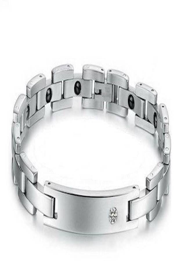 Generic - Men's Stainless Steel Magnetic Bracelet - Image 1