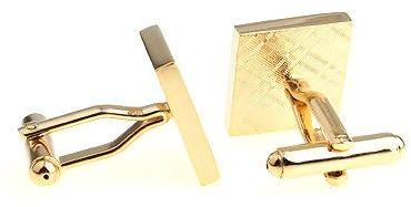 Generic - Piano keys Shape Gold Cufflinks - Image 1