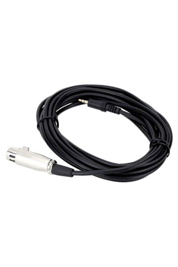 Generic XLR Female To 3.5 mm Stereo Male Cable Black/Silver  - Image 5