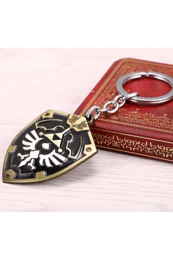 Zinc Alloy Metal Zelda Shield Keychain - Image 2