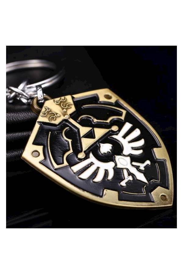 Zinc Alloy Metal Zelda Shield Keychain - Image 3
