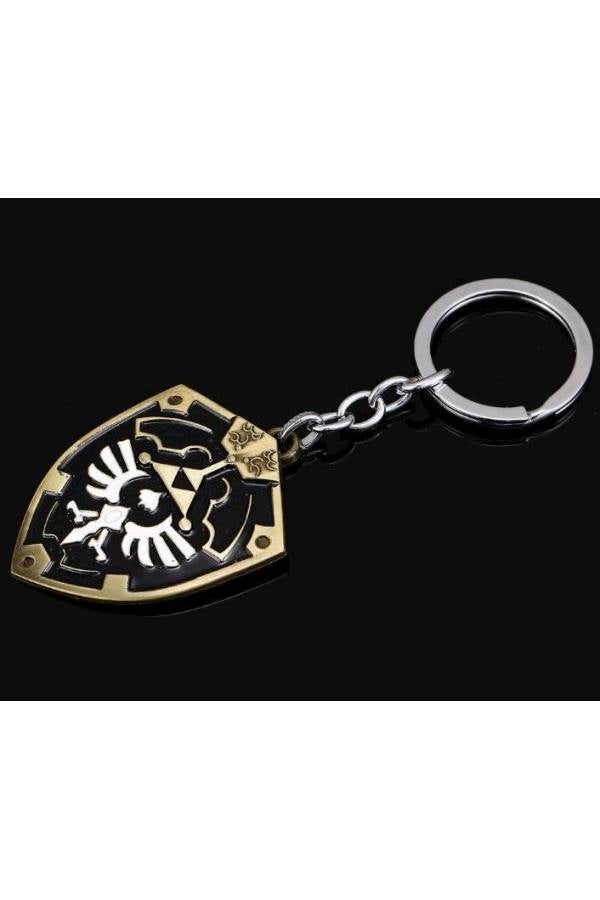 Zinc Alloy Metal Zelda Shield Keychain - Image 4