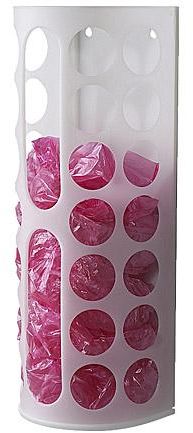 Plastic Bag Dispenser Set Of 2 White  - Image 2