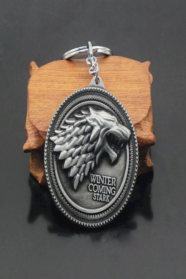 Game Of Thrones Stark Keychain Silver - Image 2