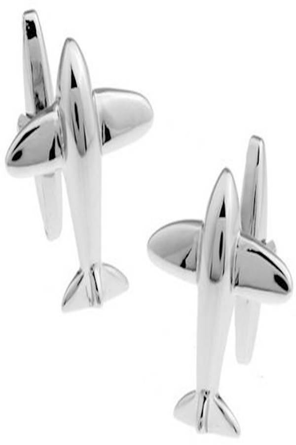 GM - Copper Airplane Style Cufflinks - Image 1
