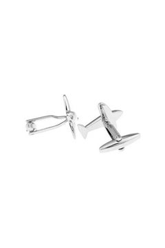 Copper Airplane Style Cufflinks - v1555610562/N24120976A_3