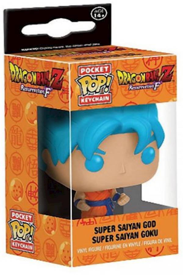 سلسلة مفاتيح دائرية بتصميم شخصية فيچيتا بشعر أزرق من مسلسل الأنمي "Dragon Ball" من مجموعة فانكو بوب - Image 2