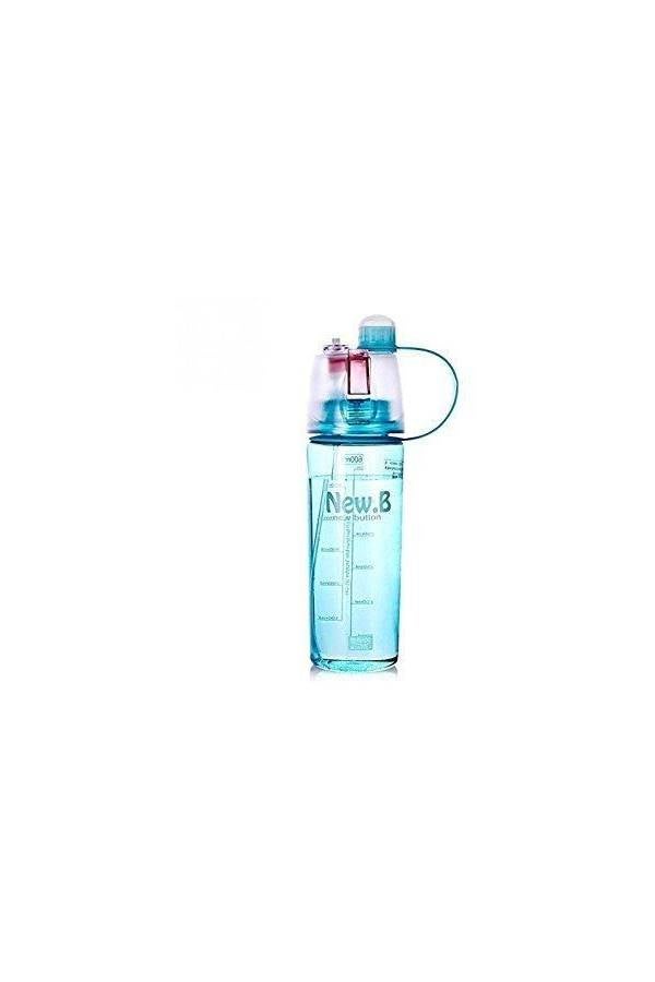 600ml Sports Spray Drinking Water Bottle Portable Mist Spray Hiking Cycling - Blue Green, Pink, Blue - v1555610749/N24121877A_1