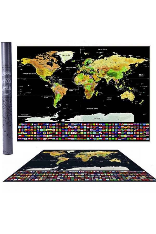 Generic - World Travel Scratch Off Map - Image 1
