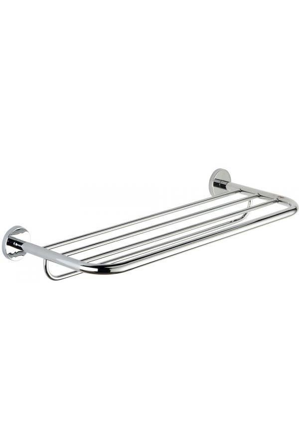 2-Tier Wall Mounted Towel Rack Silver