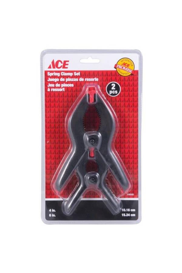 ACE 2-Piece Spring Clamp Set Black/Orange