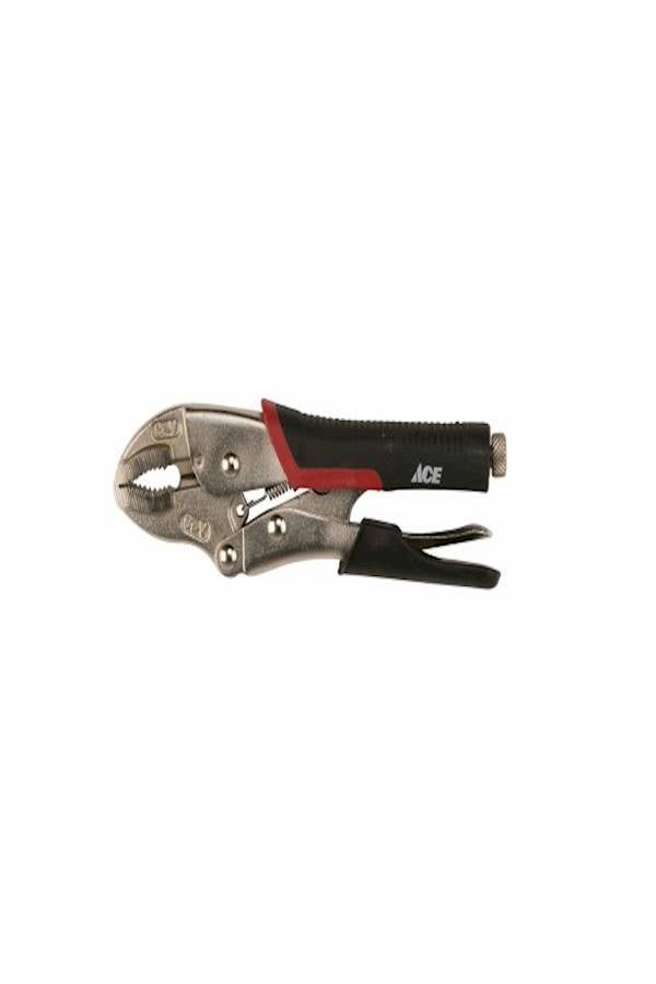 ACE Locking Pliers With Comfortable Grip Black/Silver/Red 18cm