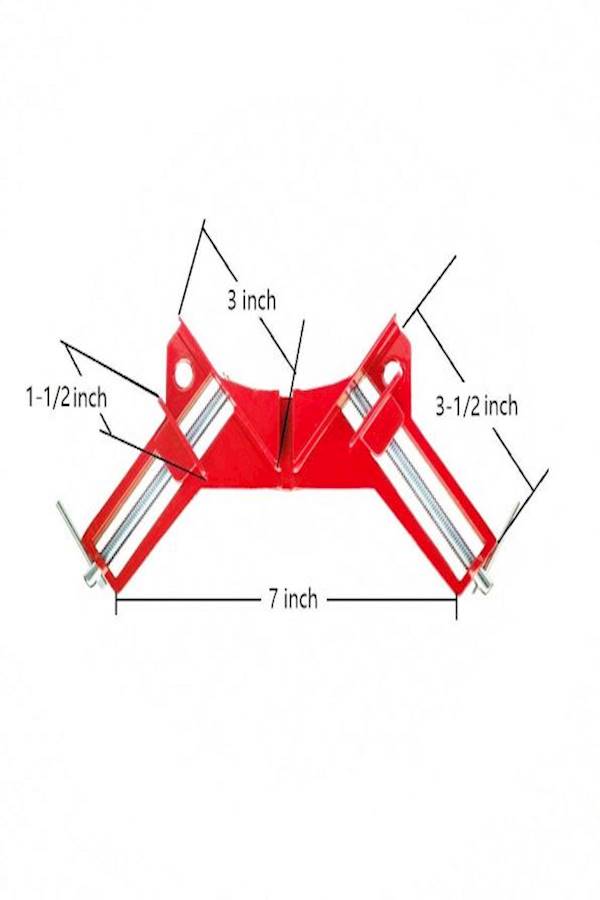 Onidoor - Set Of 4 Multi 90 Degree Right Angle Clamp Hand Tools Red - Image 1