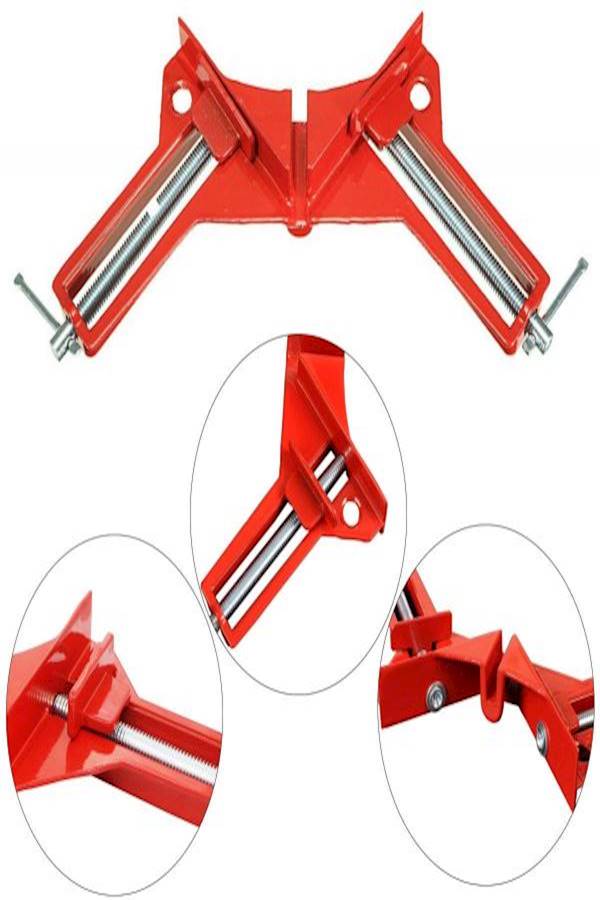 Onidoor - Set Of 4 Multi 90 Degree Right Angle Clamp Hand Tools Red - Image 1