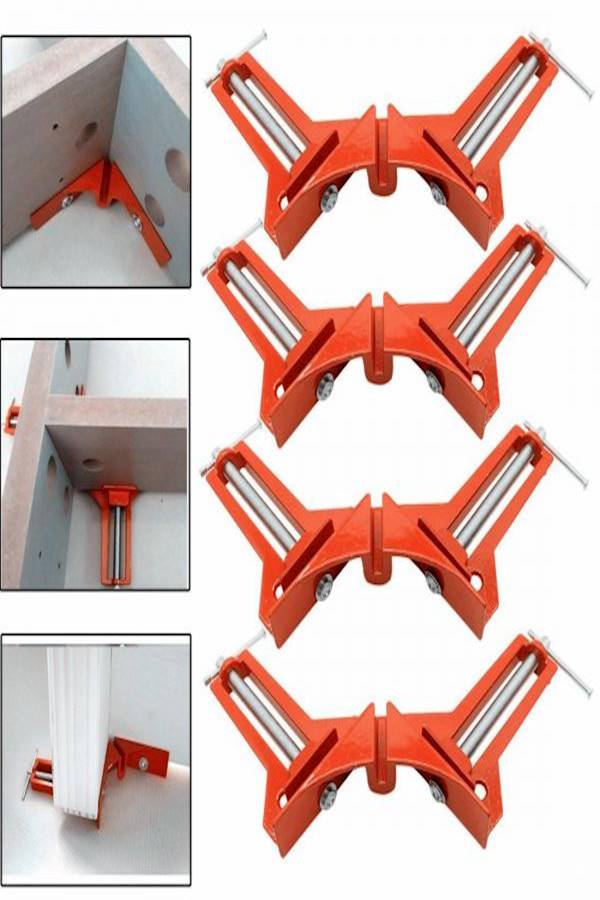 Onidoor - Set Of 4 Multi 90 Degree Right Angle Clamp Hand Tools Red - Image 1