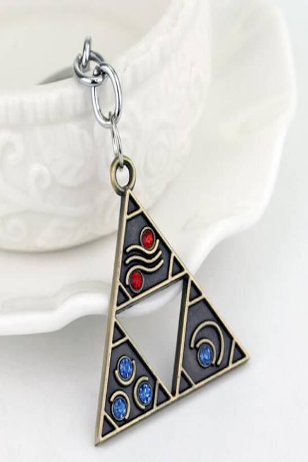 Generic Zelda Breath Of The Wild Triangle Logo Key Chain  - Image 2