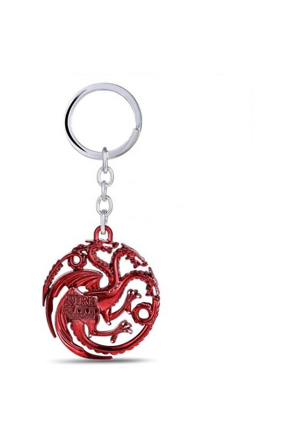 لعبة من عروش منزل Targaryen التنين مفاتيح سلسلة مفاتيح حلقة