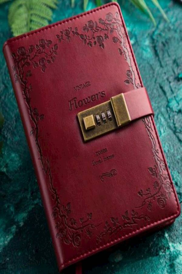 Lock Vintage Diary Student Notebook - Image 2