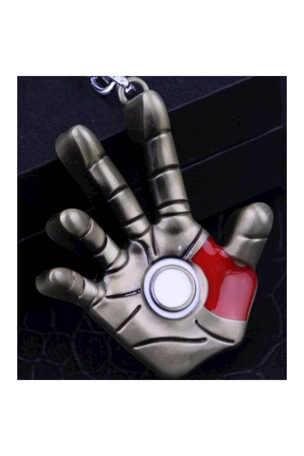 سلسلة مفاتيح معدنية عالية الجودة على شكل راحة يد شخصية آيرون مان من فيلم "The Avengers" من مارفل - Image 4