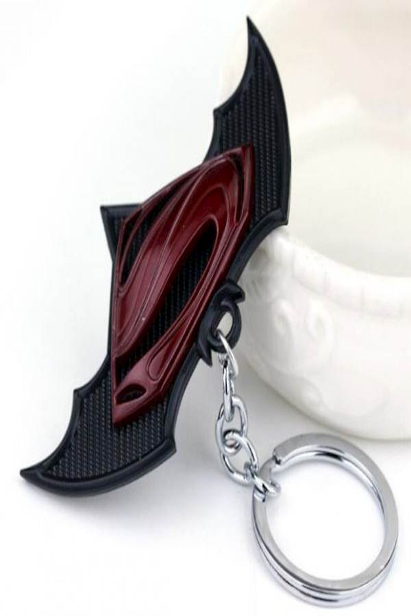 Generic - Superman Batman Bat Symbol Key Chain - Image 1